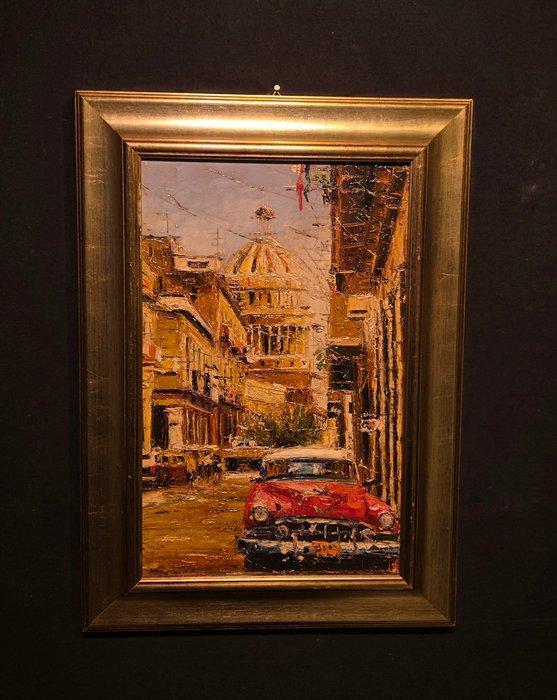 Europese school (XX) - La havana vecchia, Antiek en Kunst, Kunst | Schilderijen | Klassiek