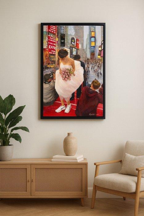 Dominique Coenen - Wedding Times Square, Antiek en Kunst, Kunst | Schilderijen | Modern