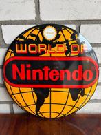 Emaille reclamebord - World of Nintendo – rond emaille