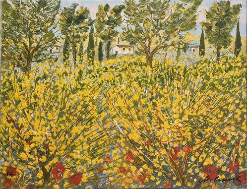 Michele Cascella (1892-1989) - Ginestre in toscana, Antiek en Kunst, Antiek | Overige Antiek