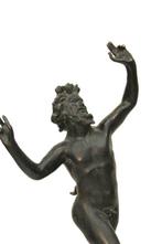 sculptuur, Fauno danzante - 87 cm - Brons, Antiek en Kunst
