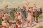 Frankrijk - Fantasie, Fantasieën varkens honden paarden en, Verzamelen, Postkaarten | Buitenland, Gelopen