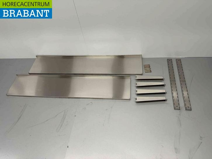 Étagère double en acier inoxydable Basic-line 150 x 30 cm, Articles professionnels, Horeca | Autre, Envoi