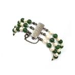 Zonder Minimumprijs - Armband Zilver Parel - Jade - 835 -, Nieuw