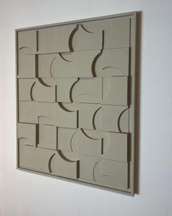 Mo Cornelisse - YoungC - Geometric Abstract Relief –, Antiek en Kunst, Kunst | Designobjecten