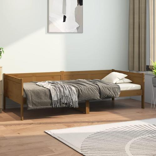 vidaXL Slaapbank massief grenenhout honingbruin 80x200 cm, Maison & Meubles, Chambre à coucher | Lits, Envoi