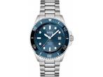 Veiling - Hugo Boss Horloge Ace Zilver/Blauw 43mm, Nieuw