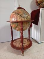 Globe bar - Hout, Verguld messing, Plastic - Geen reserve