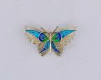Filigrane en émail doré argenté - Broche - Sans réserve, Antiek en Kunst