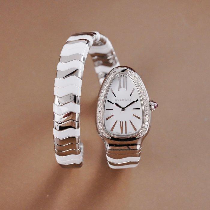 Bvlgari - Serpenti Tubogas Single Spiral - SP35S - Dames -, Handtassen en Accessoires, Horloges | Heren