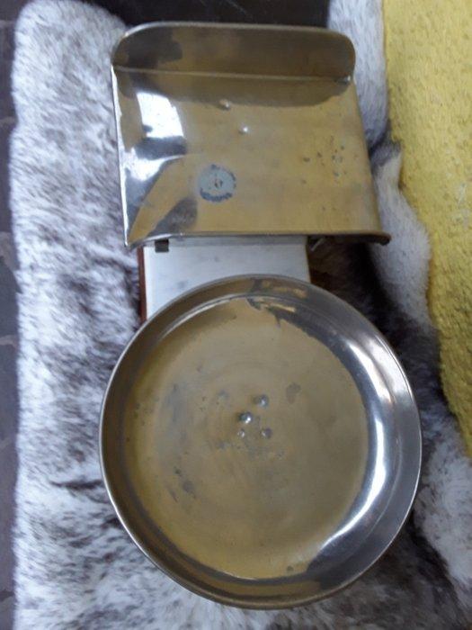 Balans of weegschaal - hout, ijzer, marmer en staal, Antiek en Kunst, Antiek | Keukengerei