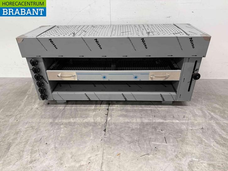 RVS Pitagrill Pita oven Salamander grill 6 branders, Zakelijke goederen, Horeca | Keukenapparatuur, Ophalen of Verzenden