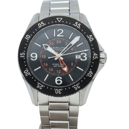 Hamilton - Khaki Aviation Pilot GMT - H767550/H76755131 -, Handtassen en Accessoires, Horloges | Heren