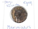 1 Zilveren Romeinse munt 309-310 na Christus, Ophalen