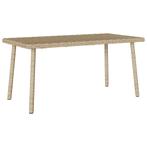 vidaXL Tuin salontafel rechthoekig 80x40x37 cm poly rattan, Tuin en Terras, Verzenden, Nieuw