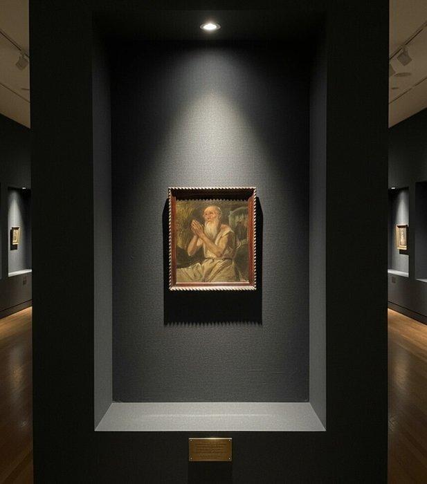 École Européene (c. 1900) - Saint Antoine Abbé et saint, Antiek en Kunst, Kunst | Schilderijen | Klassiek