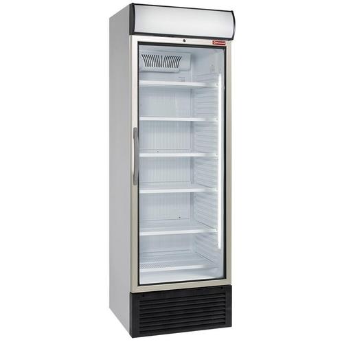 Geventileerde positieve T° vitrine 500 liter, met lichtbak, Zakelijke goederen, Horeca | Keukenapparatuur, Koelen en Vriezen, Verzenden