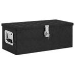 vidaXL Opbergbox 70x31x27 cm aluminium zwart, Doe-het-zelf en Bouw, Verzenden, Nieuw