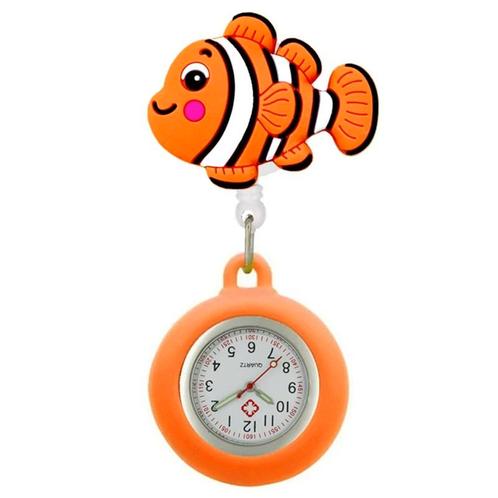 Fako® - Verpleegstershorloge - 3D Roller - Clownfish, Handtassen en Accessoires, Horloges | Dames, Verzenden
