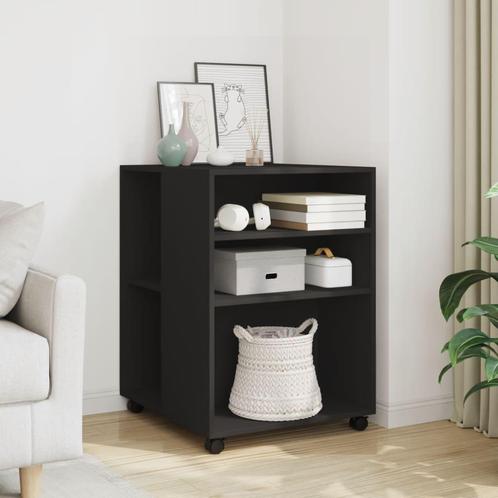 vidaXL Bijzettafel met wieltjes 55x60x78 cm bewerkt hout, Huis en Inrichting, Kasten | Overige, Nieuw, Verzenden