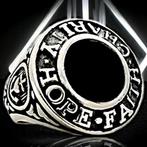 Hope Faith and Charity - Exclusive Silver Ring - Silver 925,