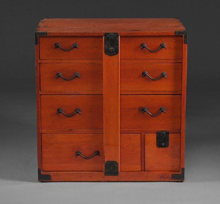 Ko’bô’dansu  (petit meuble à tiroirs avec une barre de, Antiquités & Art, Antiquités | Autres Antiquités