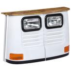 vidaXL Dressoir vrachtwagen massief mangohout wit, Huis en Inrichting, Verzenden, Nieuw