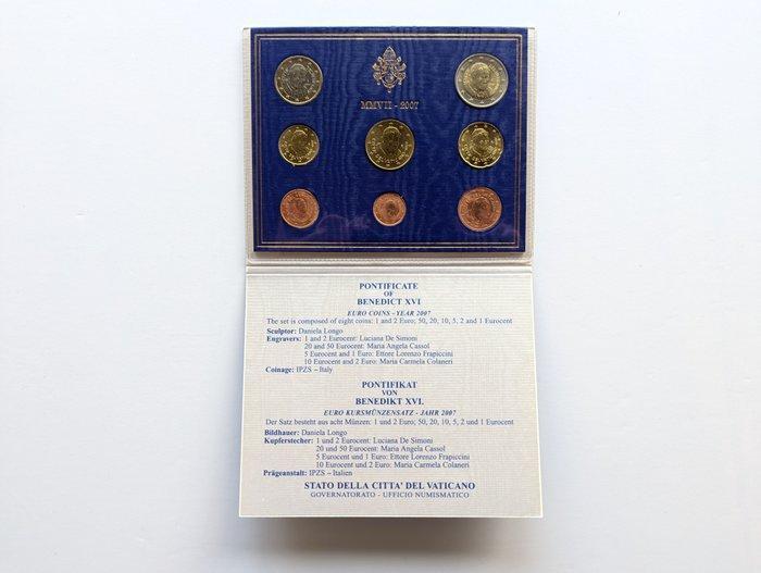 Vaticaan. Year Set (BU) 2007 (Zonder minimumprijs), Postzegels en Munten, Munten | Europa | Euromunten