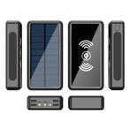 Qi Draadloze Solar Powerbank met 4 Poorten 80.000mAh -, Télécoms, Verzenden