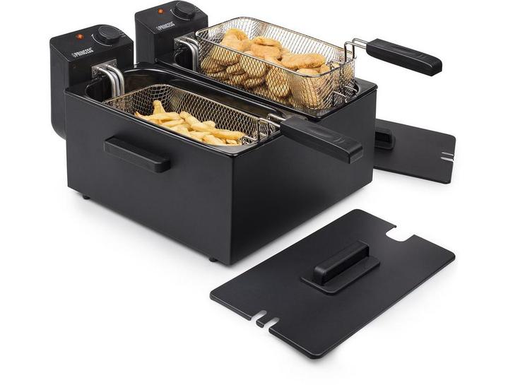 Princess 183028 - Dubbele Frituurpan - 2 x 1800 Watt - Zwart, Huis en Inrichting, Woonaccessoires | Overige, Zo goed als nieuw