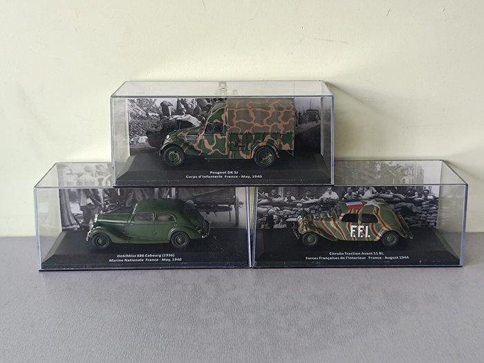 Altaya 1:43 - Modelauto (3) - Military war cars 1/43, Kinderen en Baby's, Speelgoed | Overig
