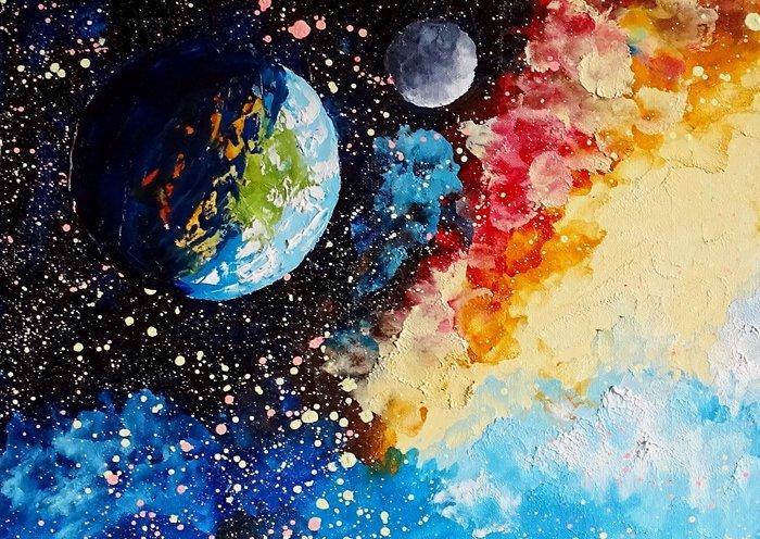 Urszula Lemaska - The Little Prince, Antiek en Kunst, Kunst | Schilderijen | Modern