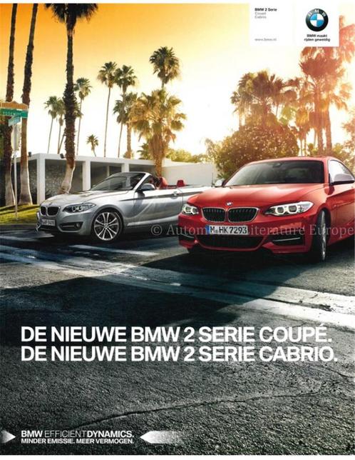 2014 BMW 2 SERIE COUPE | CAB RIOLET BROCHURE NEDERLANDS, Boeken, Auto's | Folders en Tijdschriften