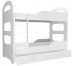 Kinder stapelbed wit - 160 x 80 cm, Kinderen en Baby's, Kinderkamer | Bedden, Ophalen of Verzenden, Nieuw