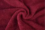 10 meter badstof bordeaux rood - 150cm breed, Verzenden, 120 cm of meer, Katoen, Rood