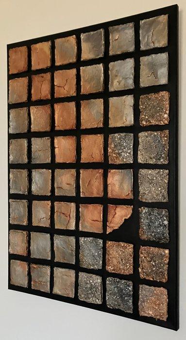 Yvonne Stoppelsteen - Caos y Orden V - Fuego, Antiek en Kunst, Kunst | Schilderijen | Modern