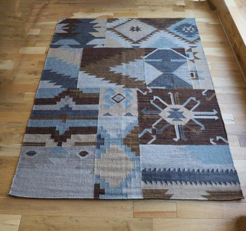 Tapijt - 160 cm - 230 cm - Handgeweven wollen Kilim, Huis en Inrichting, Stoffering | Tapijten en Vloerkleden