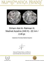 Al-Andalus. Abd Al- Rahman III. Dirham Madinat Azzahra (349