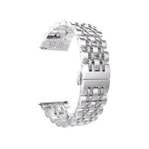 DrPhone Universele Horlogeband 22mm – RVS – Geschikt voor, Handtassen en Accessoires, Smartwatches, Nieuw, Verzenden