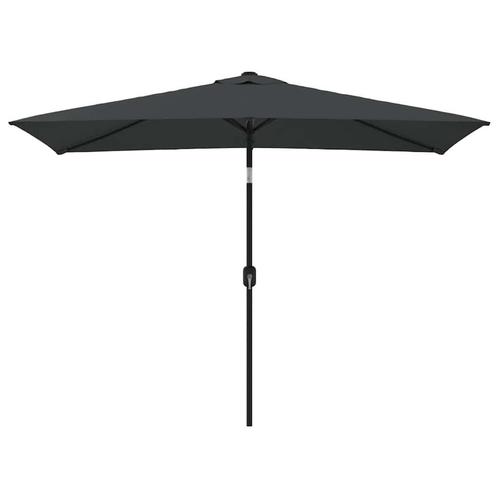 Grote Parasol Antraciet 3x2m | Tweede Kansje | Tuin, Tuin en Terras, Parasols, 2 tot 3 meter, Kantelbaar, Nieuw, Stokparasol, Verzenden
