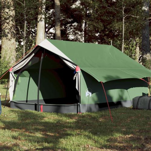 vidaXL Tente de camping 2 personnes vert imperméable, Caravanes & Camping, Tentes, Neuf, Envoi