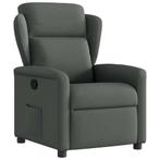 vidaXL Fauteuil verstelbaar stof donkergrijs, Verzenden, Nieuw