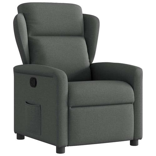 vidaXL Fauteuil verstelbaar stof donkergrijs, Huis en Inrichting, Fauteuils, Nieuw, Verzenden