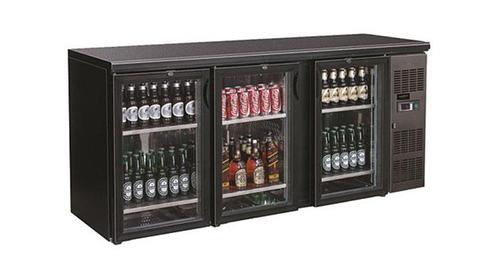 Barkoeler Zwart met 3 Glasdeuren, Zakelijke goederen, Horeca | Keukenapparatuur, Nieuw in verpakking, Koelen en Vriezen, Verzenden