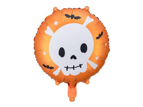 Halloween Helium Ballon Doodshoofd Leeg 45cm, Hobby en Vrije tijd, Feestartikelen, Nieuw, Verzenden