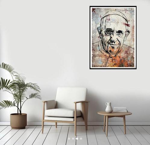 Gongas (XX-XXI) - Pope Francis Tribute, Antiek en Kunst, Kunst | Schilderijen | Modern