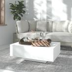 vidaXL Salontafel 85x55x31 cm bewerkt hout wit, Huis en Inrichting, Tafels | Salontafels, Verzenden, Nieuw