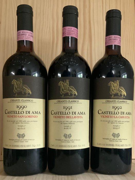 Castello di Ama: San Lorenzo 1990, Bellavista 1991 &, Verzamelen, Wijnen