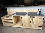 Veiling - Houten Buitenkeuken, vol opties, Tuin en Terras, Nieuw