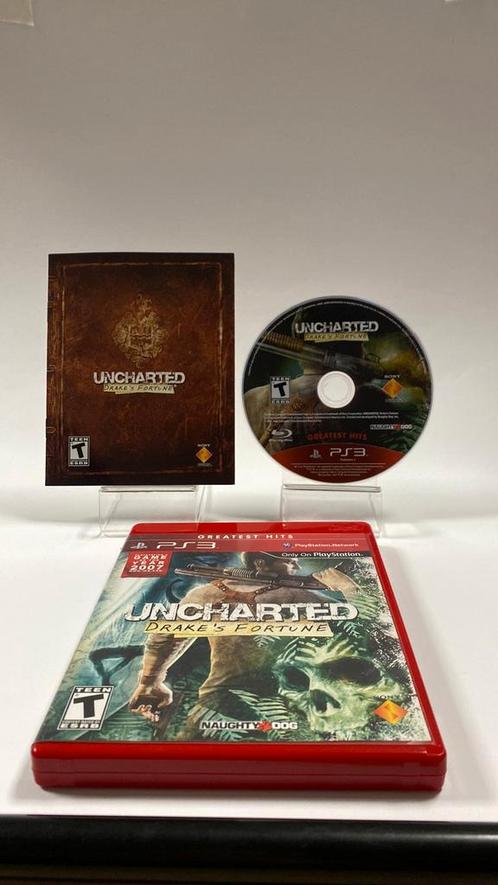 Uncharted Drake’s Fortune Greatest Hits (American Cover) PS3, Games en Spelcomputers, Games | Sony PlayStation 3, Zo goed als nieuw
